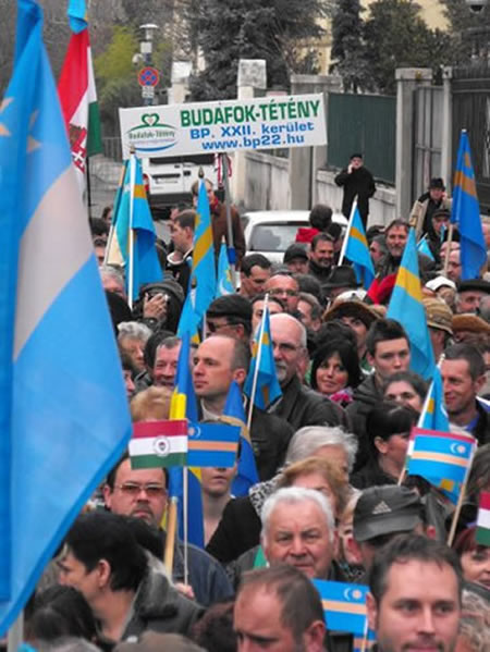 Szimpátiatüntetés a székelységért